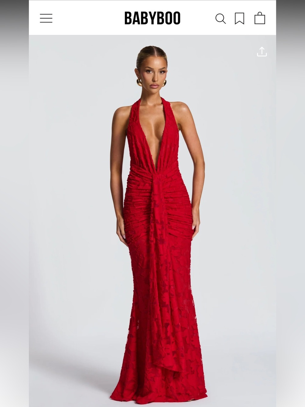 Babyboo Guinevere Red Maxi Dress